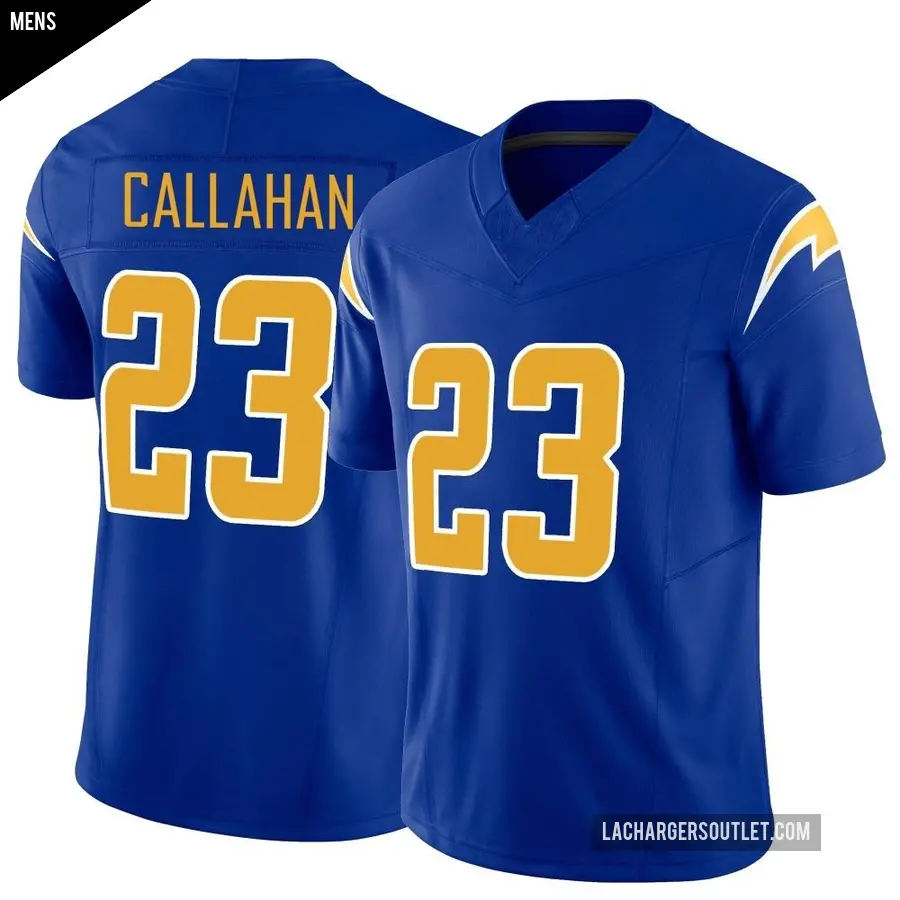 Men's Los Angeles Chargers ＃23 Bryce Callahan Royal Limited Vapor F.U.S.E. Jersey