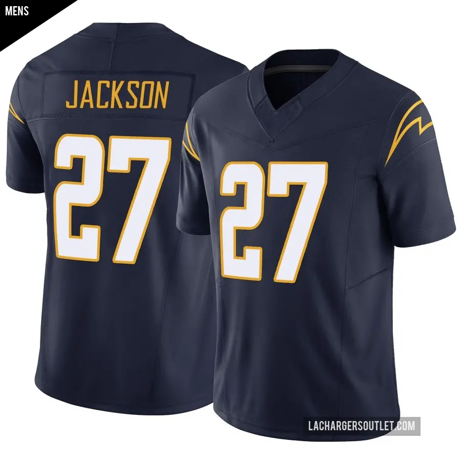 Men's Los Angeles Chargers ＃27 JaQuae Jackson Navy Limited Vapor F.U.S.E. Jersey