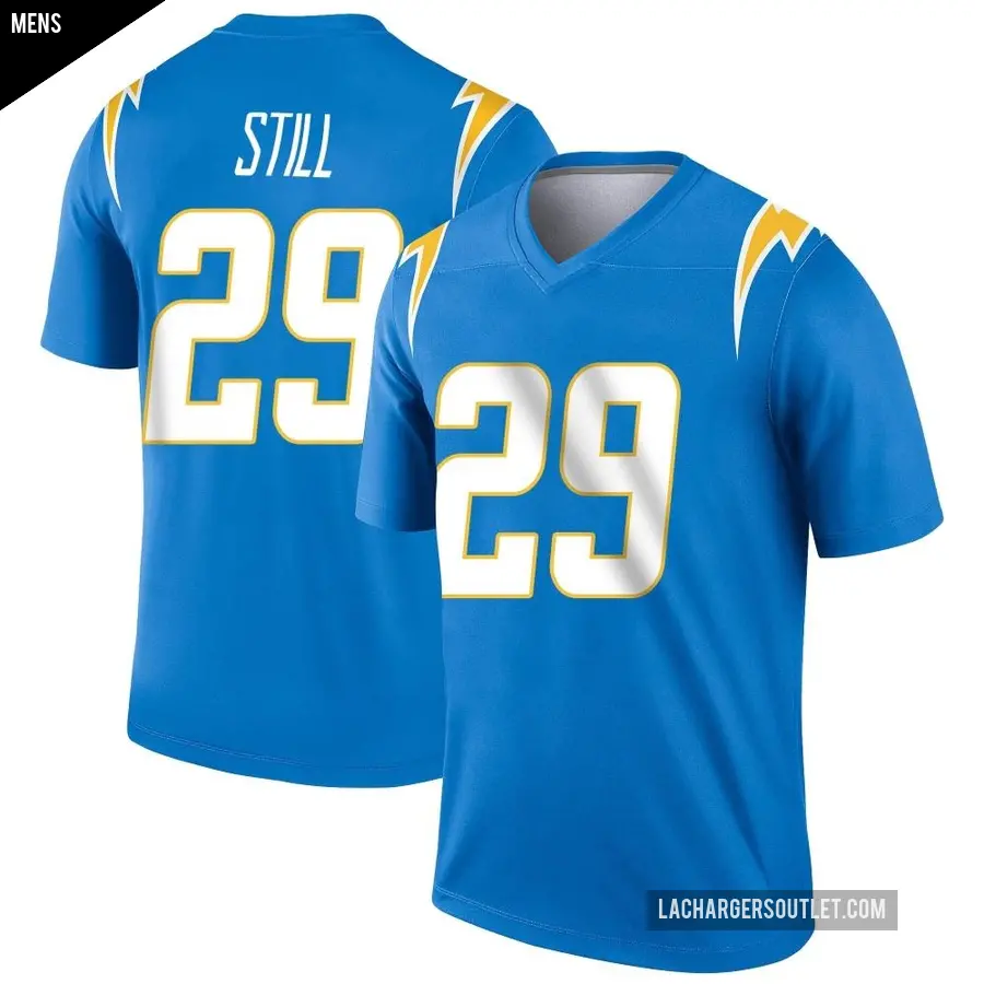 Men's Los Angeles Chargers ＃29 Tarheeb Still Blue Legend Powder Jersey