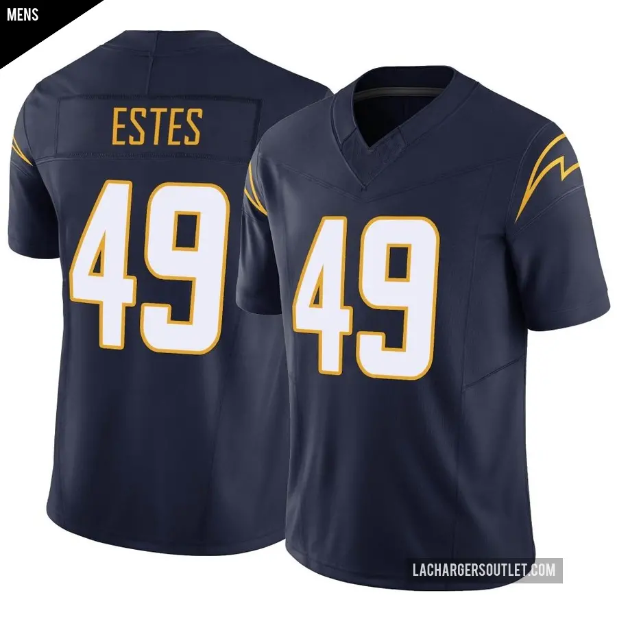 Men's Los Angeles Chargers ＃49 Mike Estes Navy Limited Vapor F.U.S.E. Jersey