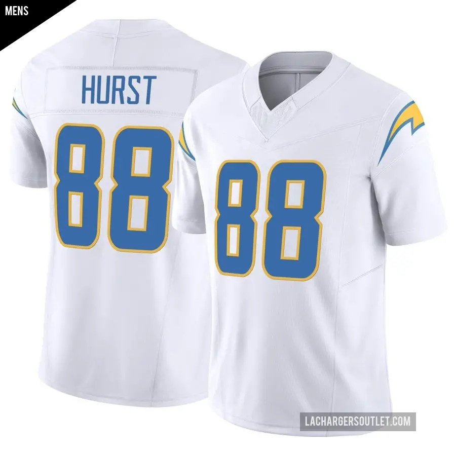 Men's Los Angeles Chargers ＃88 Hayden Hurst White Limited Vapor F.U.S.E. Jersey