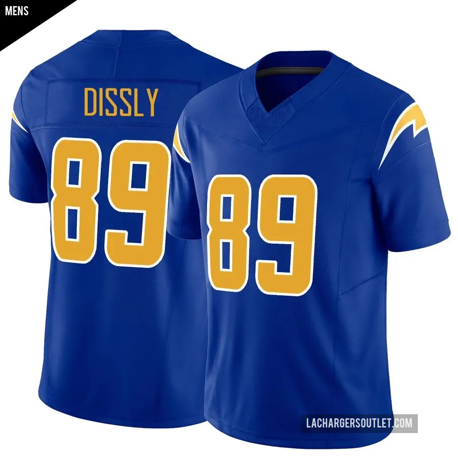 Men's Los Angeles Chargers ＃89 Will Dissly Royal Limited Vapor F.U.S.E. Jersey