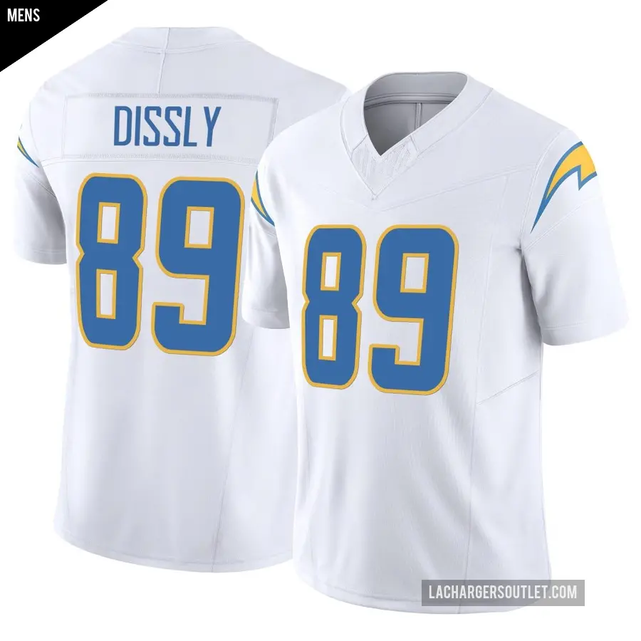 Men's Los Angeles Chargers ＃89 Will Dissly White Limited Vapor F.U.S.E. Jersey