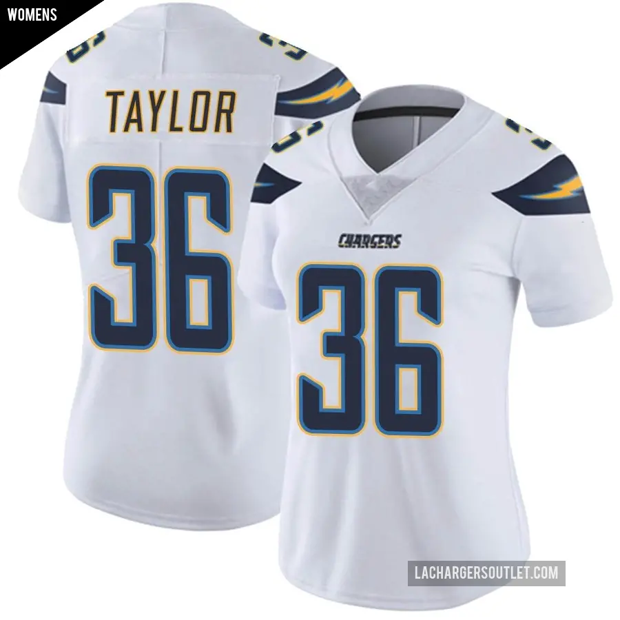 Women's Los Angeles Chargers ＃36 Ja'Sir Taylor White Limited Vapor Untouchable Jersey