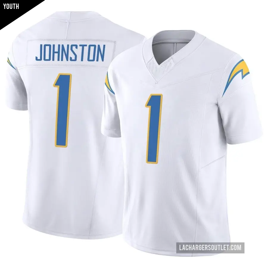 Youth Los Angeles Chargers ＃1 Quentin Johnston White Limited Vapor F.U.S.E. Jersey