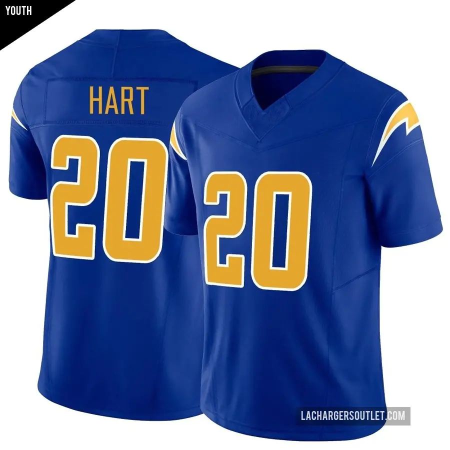 Youth Los Angeles Chargers ＃20 Cam Hart Royal Limited Vapor F.U.S.E. Jersey