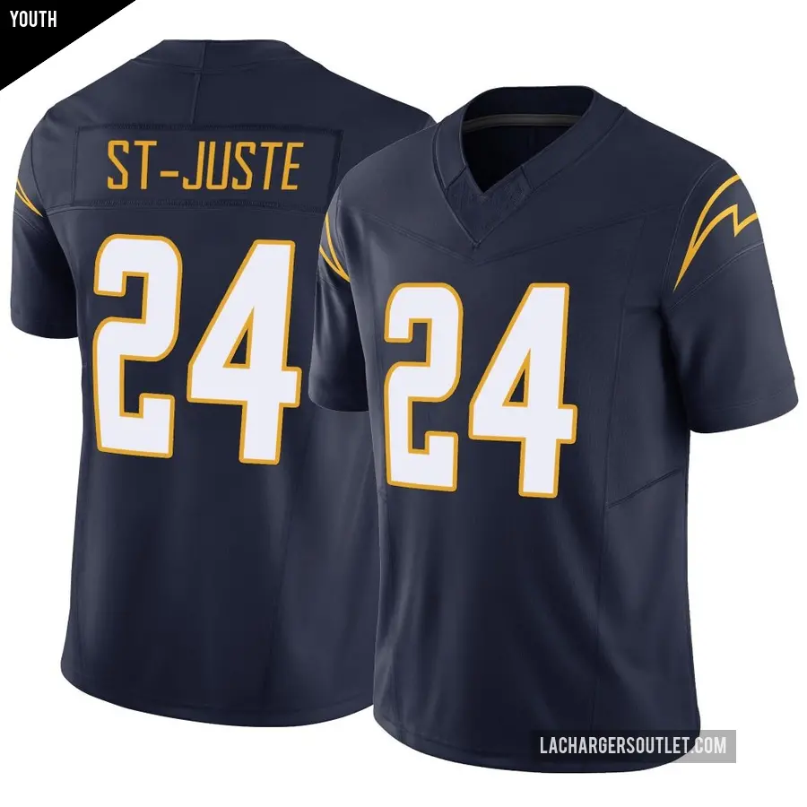 Youth Los Angeles Chargers ＃24 Benjamin St-Juste Navy Limited Vapor F.U.S.E. Jersey