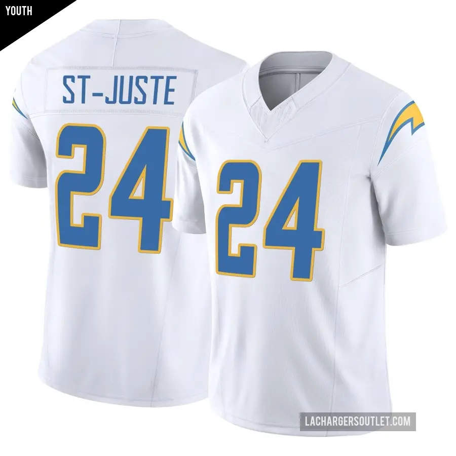 Youth Los Angeles Chargers ＃24 Benjamin St-Juste White Limited Vapor F.U.S.E. Jersey