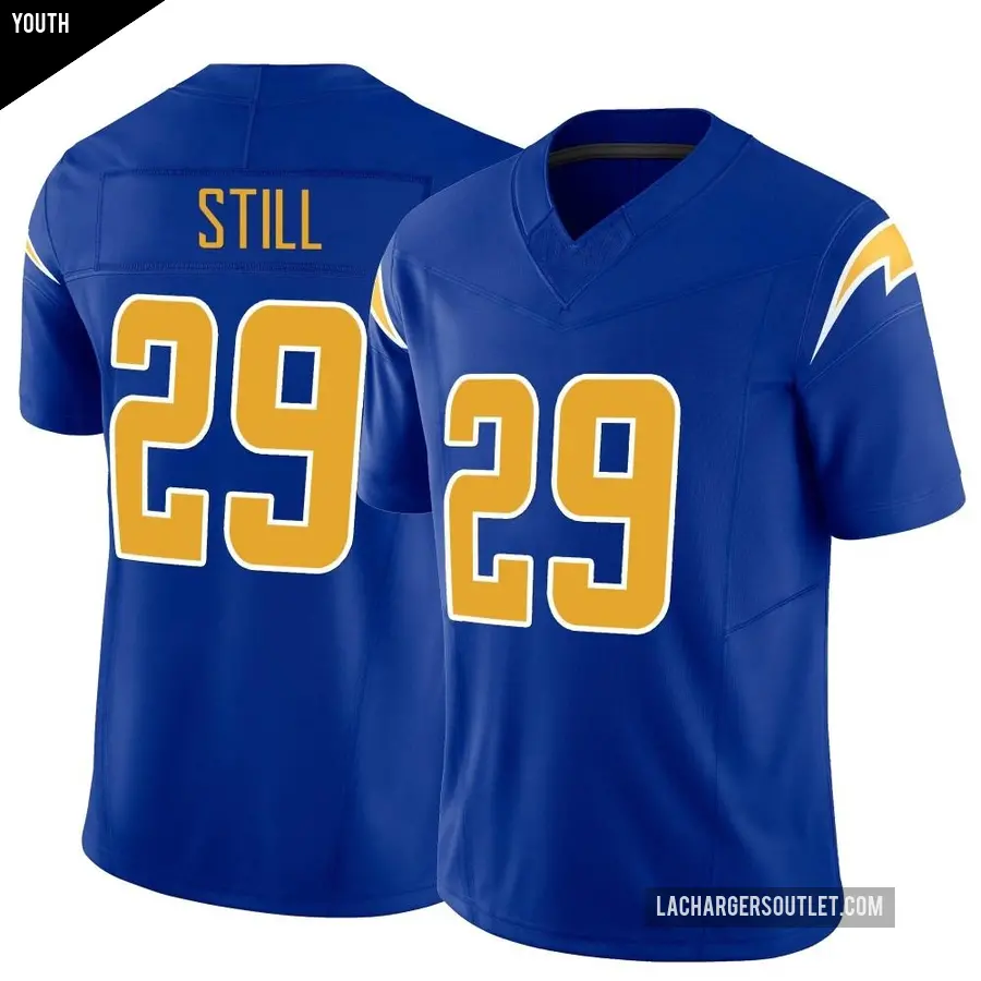 Youth Los Angeles Chargers ＃29 Tarheeb Still Royal Limited Vapor F.U.S.E. Jersey