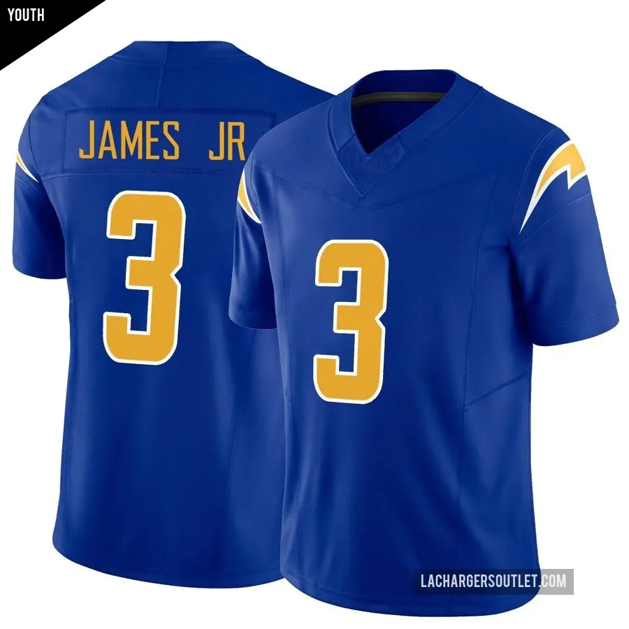 Youth Los Angeles Chargers ＃3 Derwin James Jr. Royal Limited Vapor F.U.S.E. Jersey