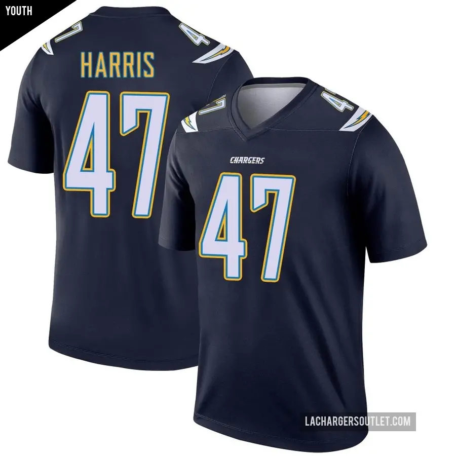 Youth Los Angeles Chargers ＃47 Josh Harris Navy Legend Jersey