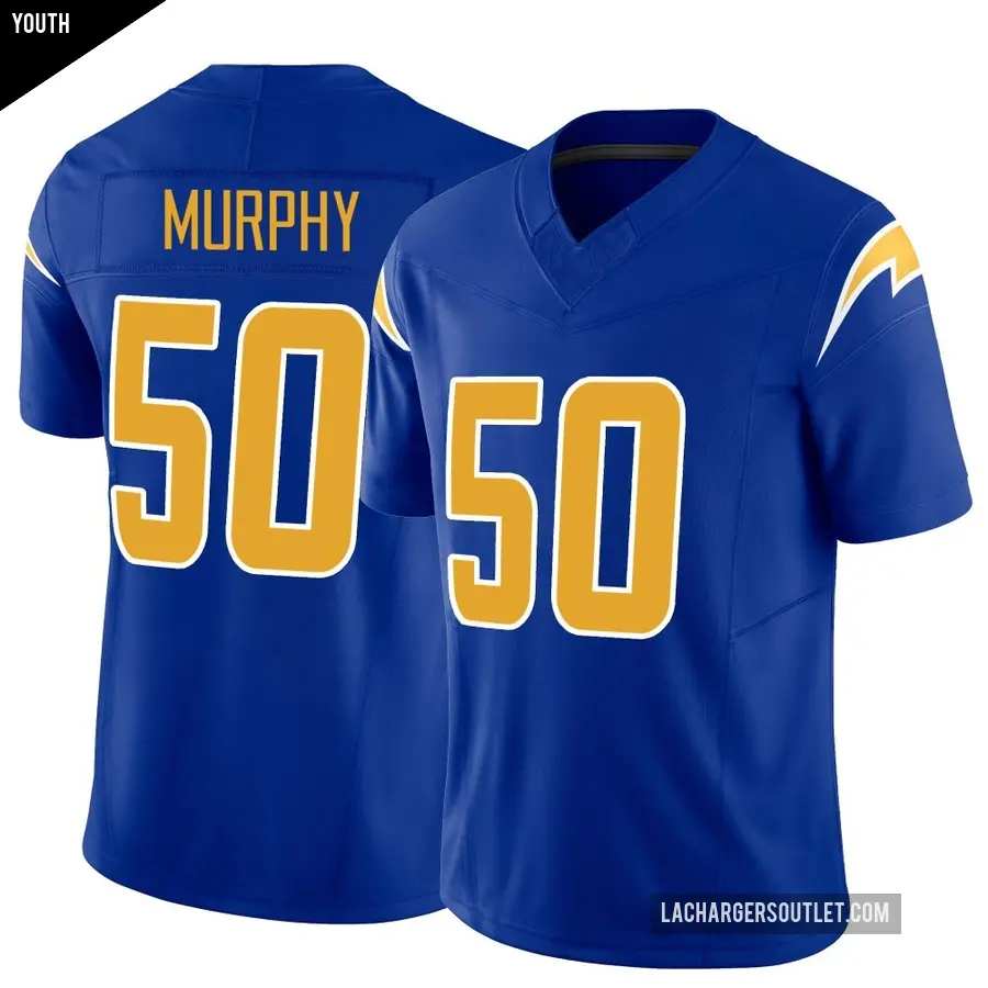 Youth Los Angeles Chargers ＃50 Caleb Murphy Royal Limited Vapor F.U.S.E. Jersey