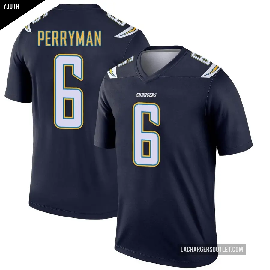 Youth Los Angeles Chargers ＃6 Denzel Perryman Navy Legend Jersey