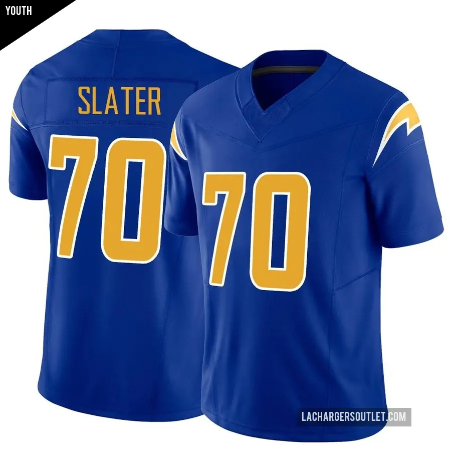 Youth Los Angeles Chargers ＃70 Rashawn Slater Royal Limited Vapor F.U.S.E. Jersey