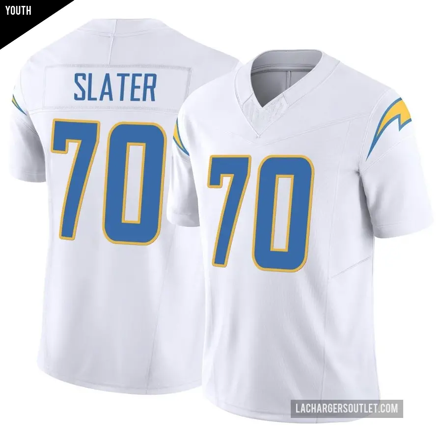 Youth Los Angeles Chargers ＃70 Rashawn Slater White Limited Vapor F.U.S.E. Jersey