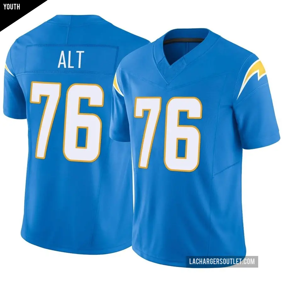 Youth Los Angeles Chargers ＃76 Joe Alt Blue Limited Powder Vapor F.U.S.E. Jersey