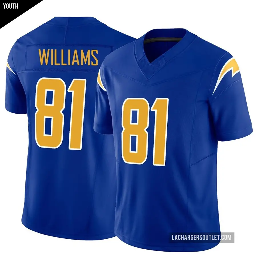 Youth Los Angeles Chargers ＃81 Mike Williams Royal Limited Vapor F.U.S.E. Jersey