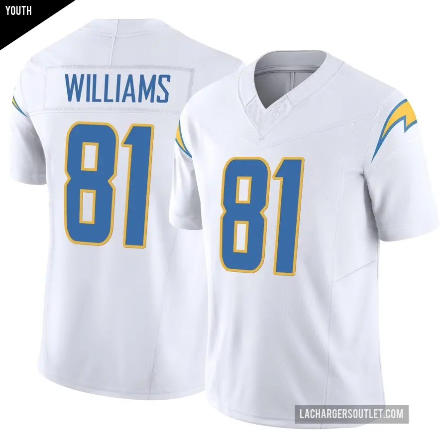 Youth Los Angeles Chargers ＃81 Mike Williams White Limited Vapor F.U.S.E. Jersey