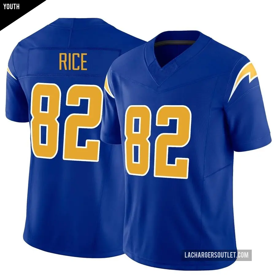 Youth Los Angeles Chargers ＃82 Brenden Rice Royal Limited Vapor F.U.S.E. Jersey