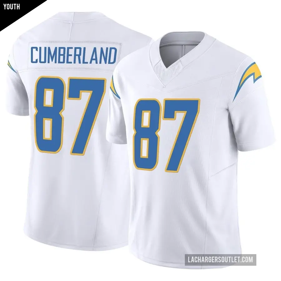 Youth Los Angeles Chargers ＃87 Jeff Cumberland White Limited Vapor F.U.S.E. Jersey