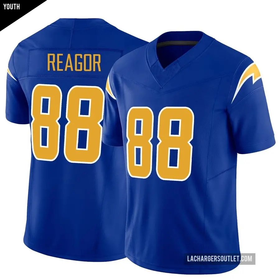 Youth Los Angeles Chargers ＃88 Jalen Reagor Royal Limited Vapor F.U.S.E. Jersey