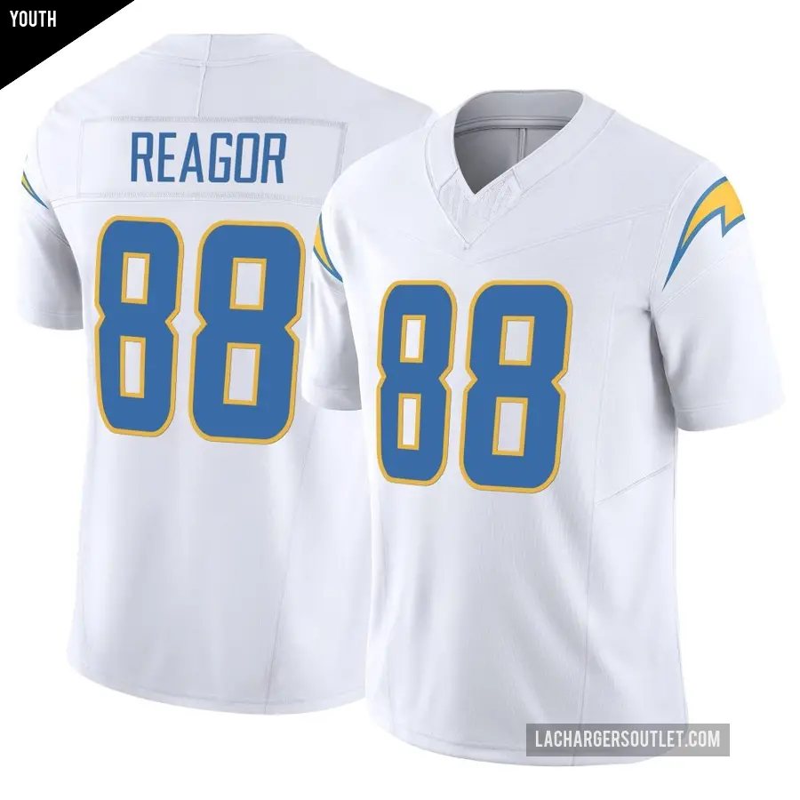 Youth Los Angeles Chargers ＃88 Jalen Reagor White Limited Vapor F.U.S.E. Jersey