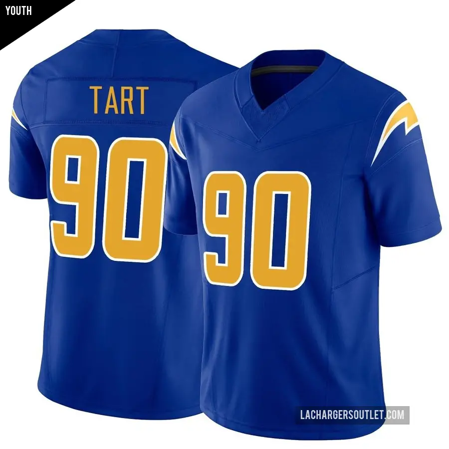 Youth Los Angeles Chargers ＃90 Teair Tart Royal Limited Vapor F.U.S.E. Jersey